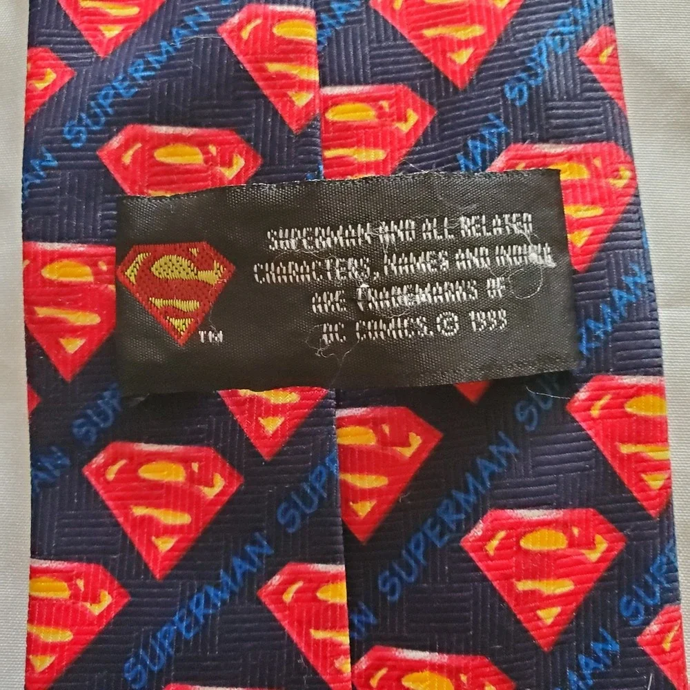 Superman Logo All‎ Over Print Neck Tie DC Comics Superman
